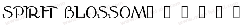 SPIRIT BLOSSOM字体转换